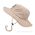 Cotton wide brim bucket hat